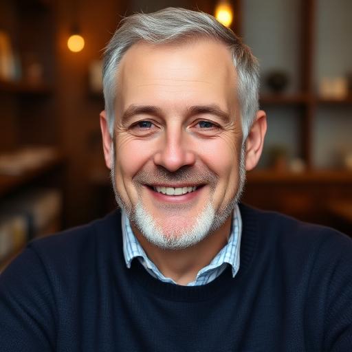 Illustrative profile portrait of Robert H.